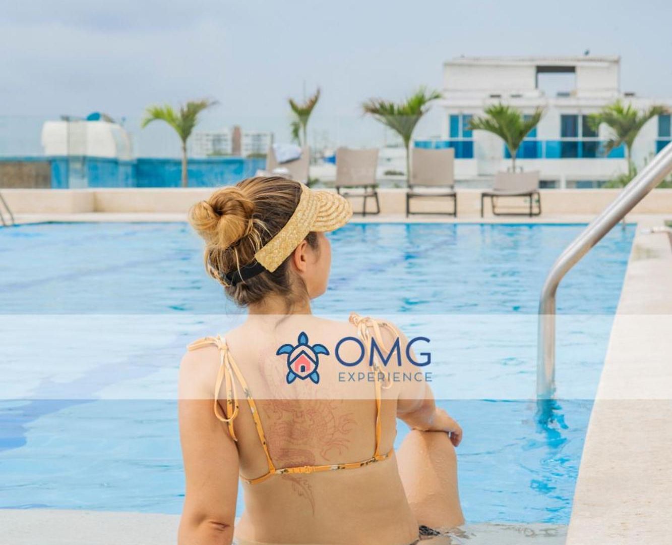 Cb727 | Frente Al Mar Con Piscina Y Balcón Privado Apartamento Cartagena