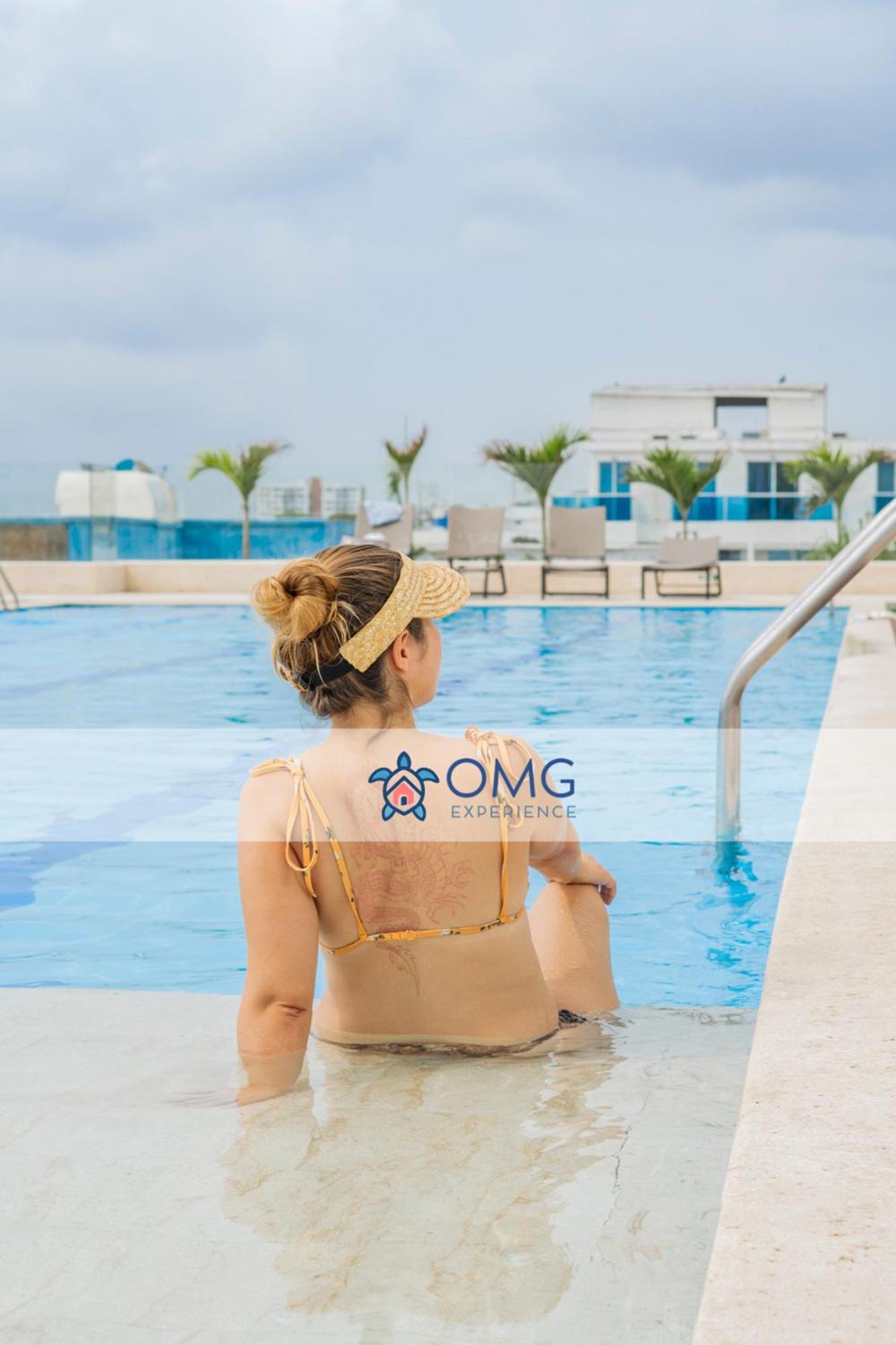 Cb727 | Frente Al Mar Con Piscina Y Balcón Privado Apartamento Cartagena