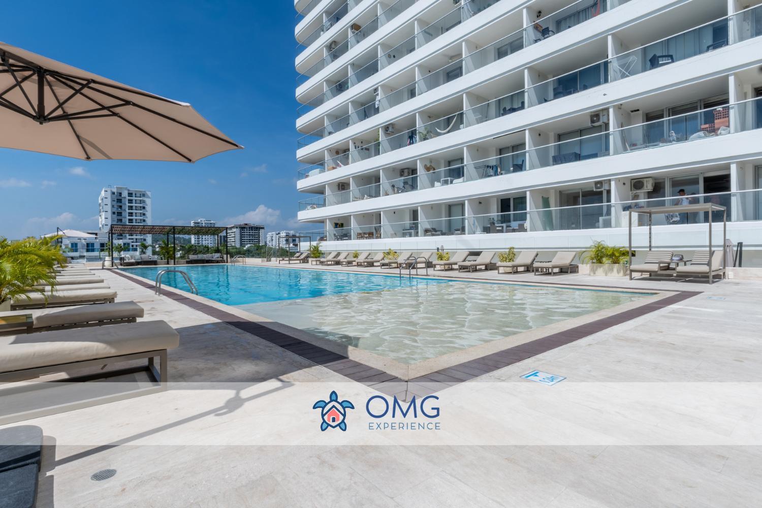 Cb727 | Frente Al Mar Con Piscina Y Balcón Privado Cartagena