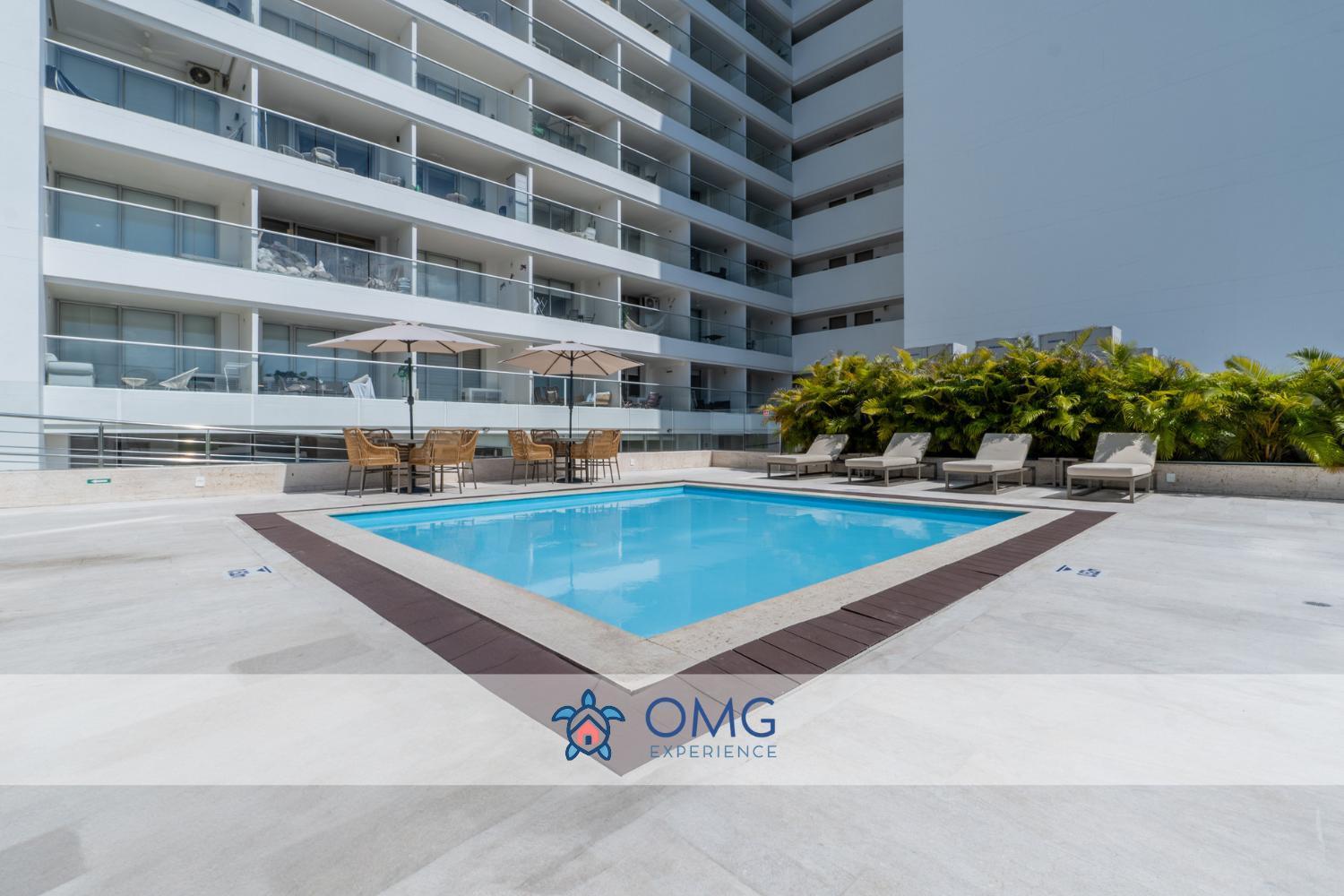 Cb727 | Frente Al Mar Con Piscina Y Balcón Privado Apartamento Cartagena